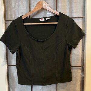 Levi- Women's dark olive top